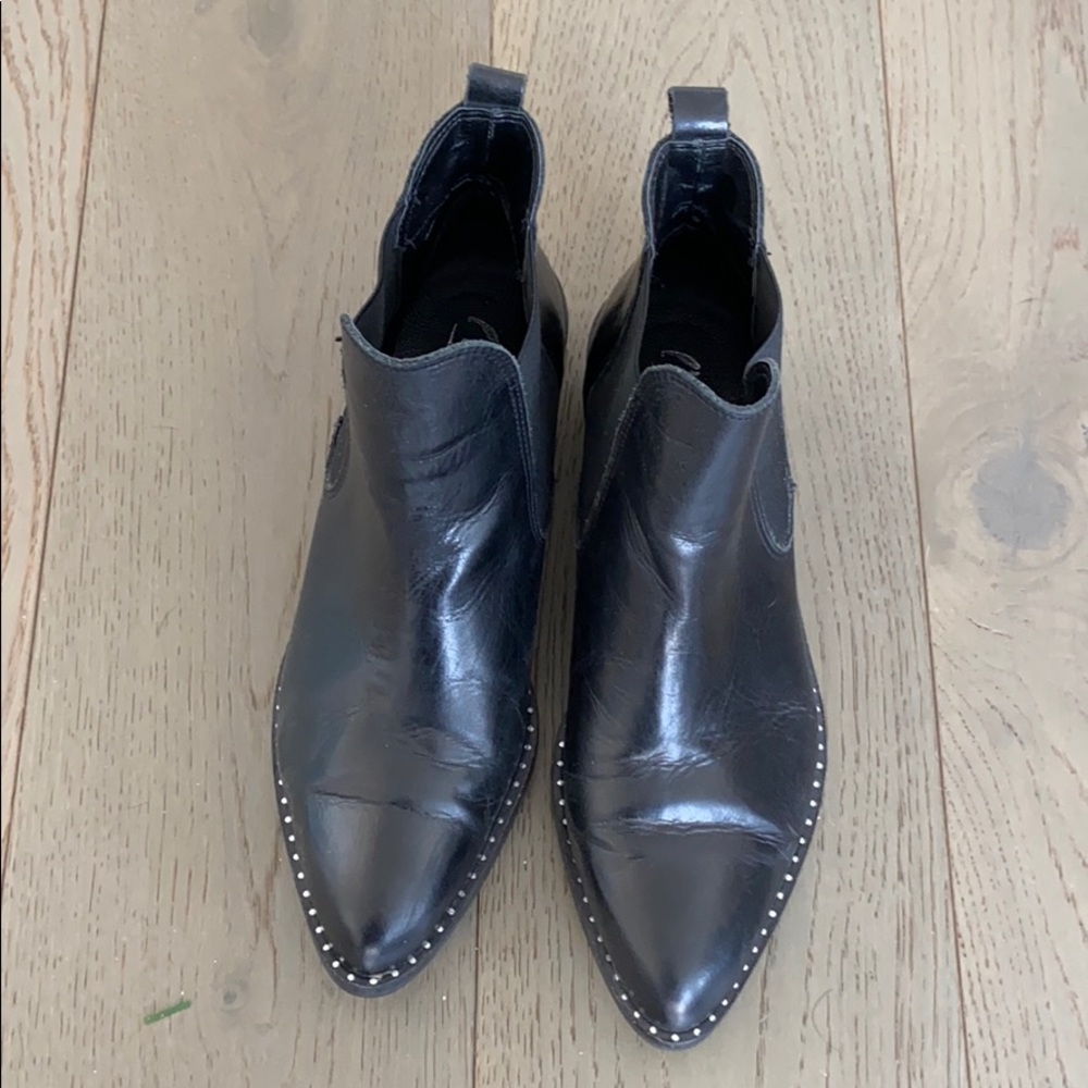 Black studded boots
